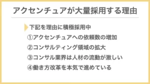 アクセンチュアが大量採用する理由